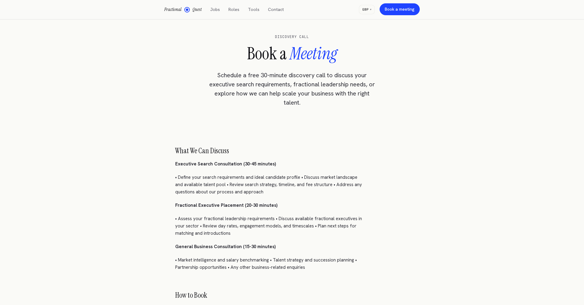 Fractional Quest